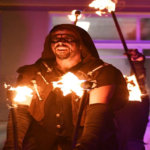 Ein Feuerkünstler