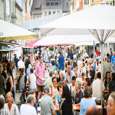 Ein Fest in einer Stadt