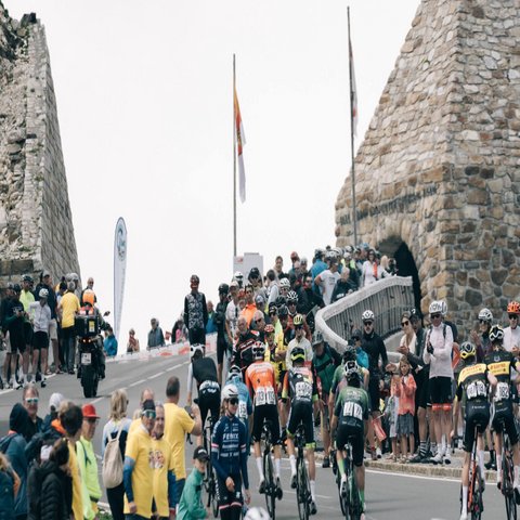 Ein Fahrradrennen