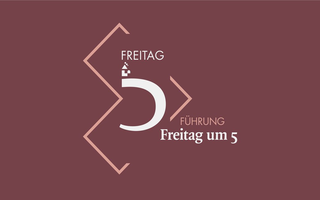 Ein dunkelrotes Sujet von einer Freitag um 5 Führung