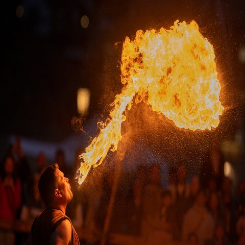 Ein Feuerspuker