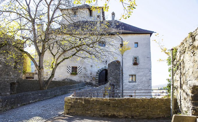 Der Eingang einer Burg